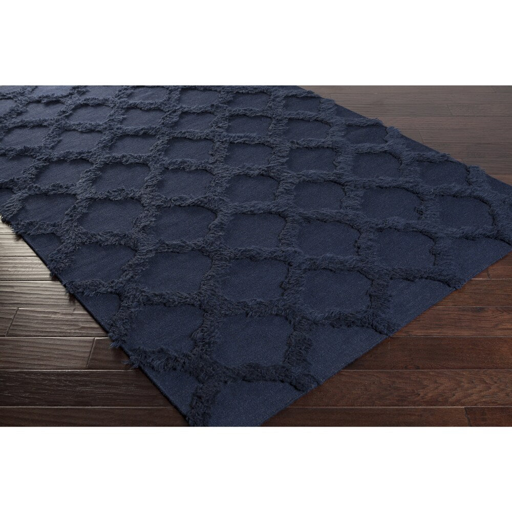 Hand-Woven Marilyn Lattice Pattern Wool Area Rug