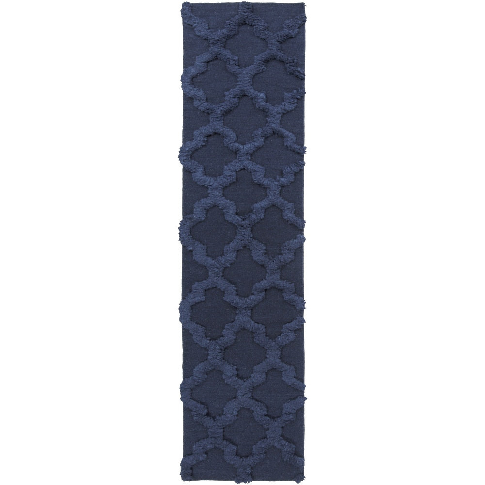 Hand-Woven Marilyn Lattice Pattern Wool Area Rug
