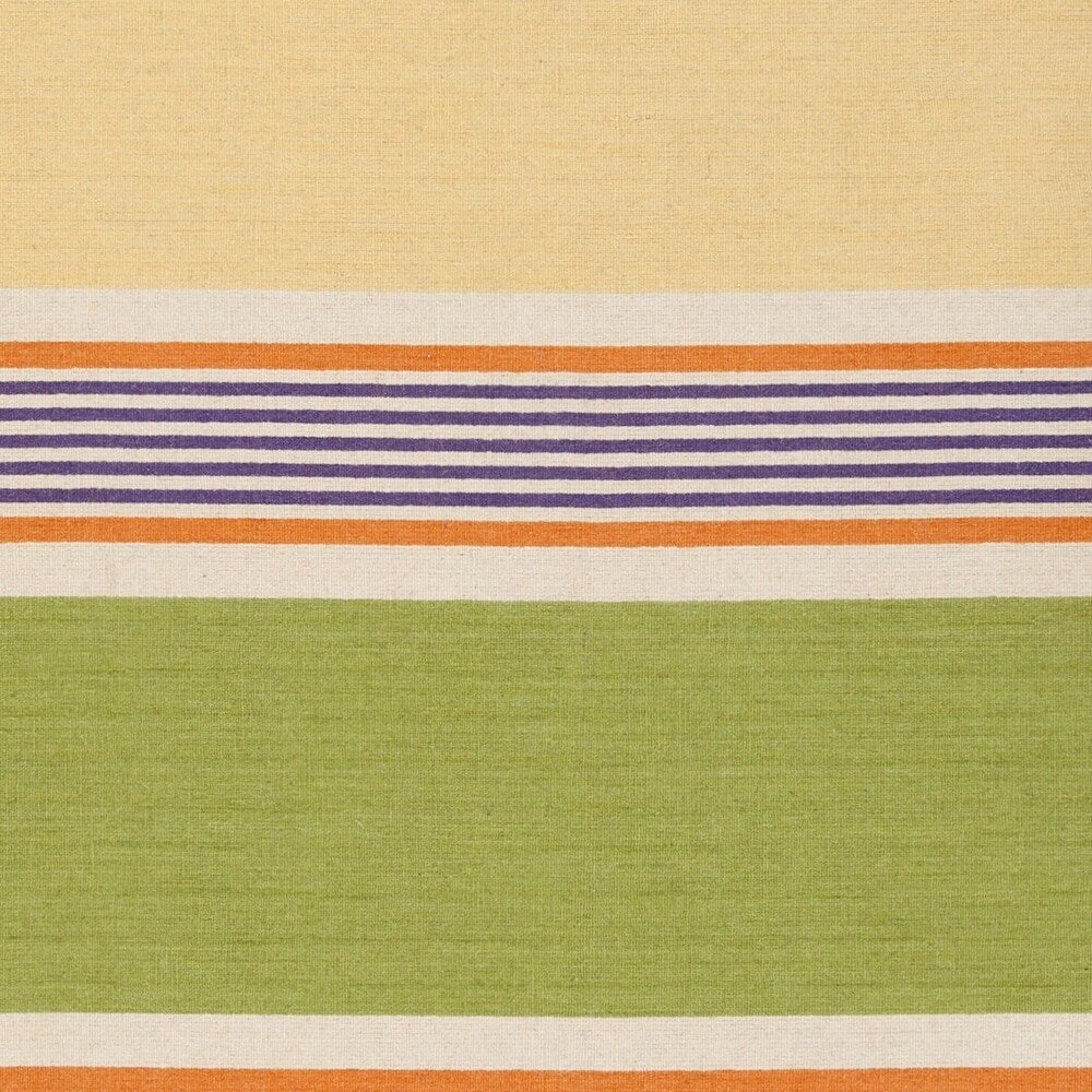 Hand-Woven McVie Mutli Striped Wool Area Rug - 3'6" x 5'6"