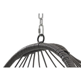 Hand Woven Rattan Swing Chair Hang Chair, Beige Egg Chair