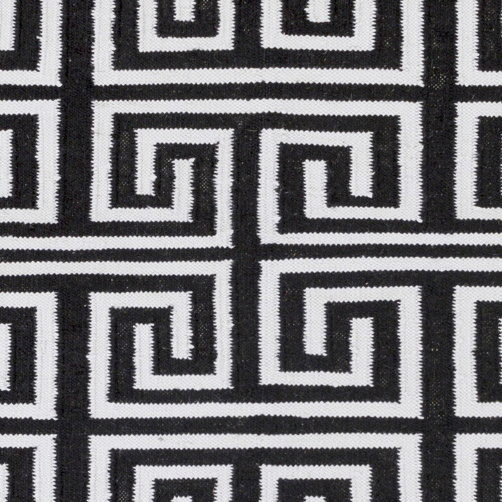 Hand-Woven Solomon Geometric PET Area Rug