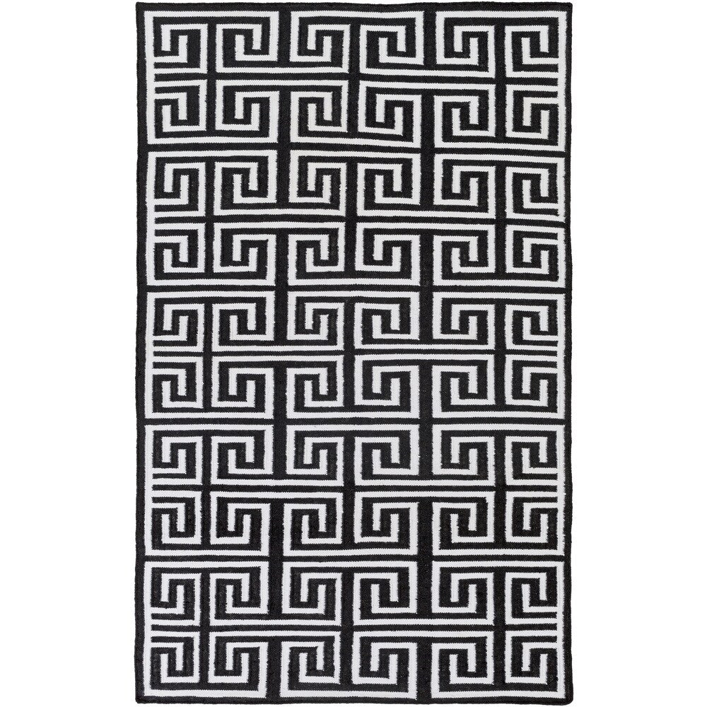 Hand-Woven Solomon Geometric PET Area Rug