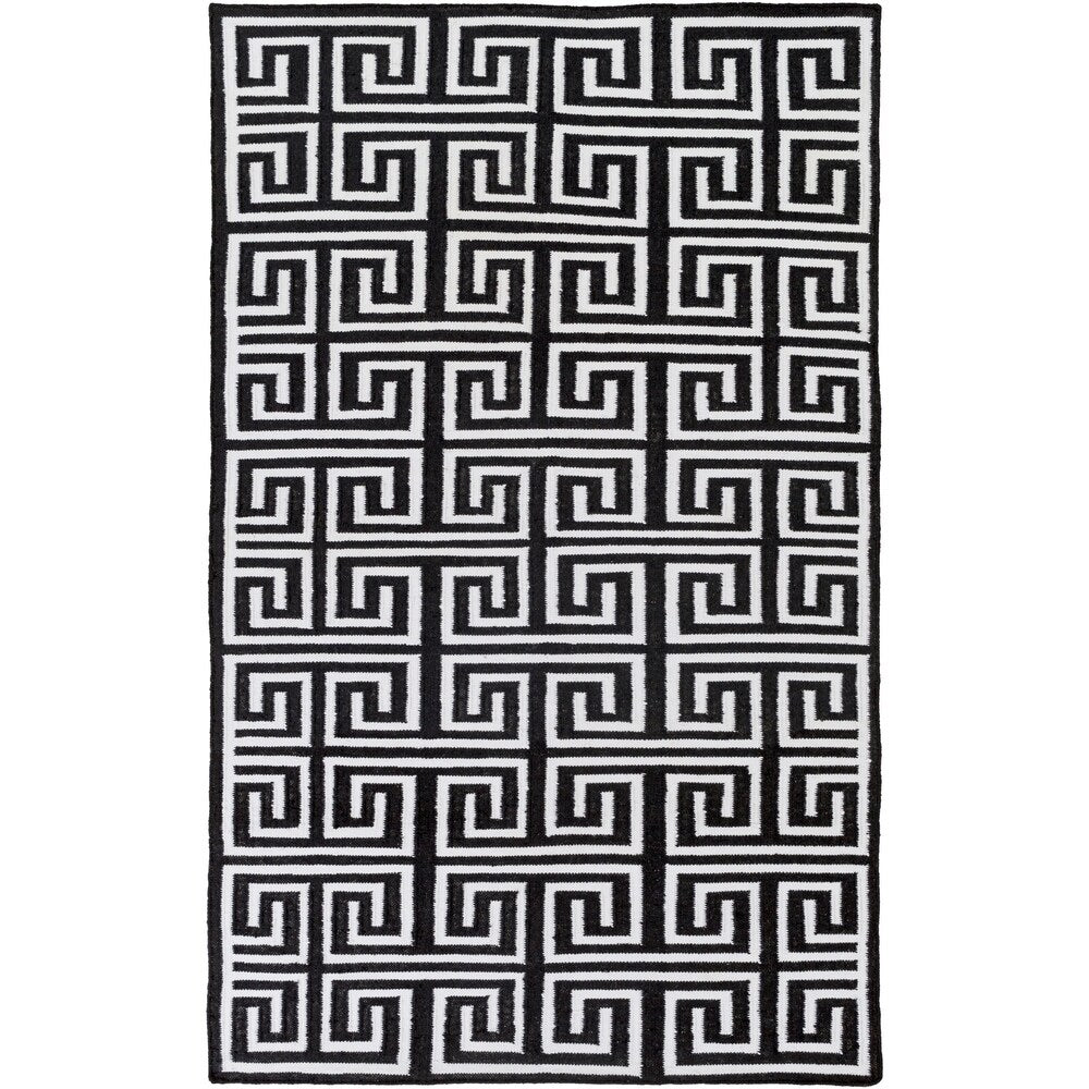 Hand-Woven Solomon Geometric PET Area Rug