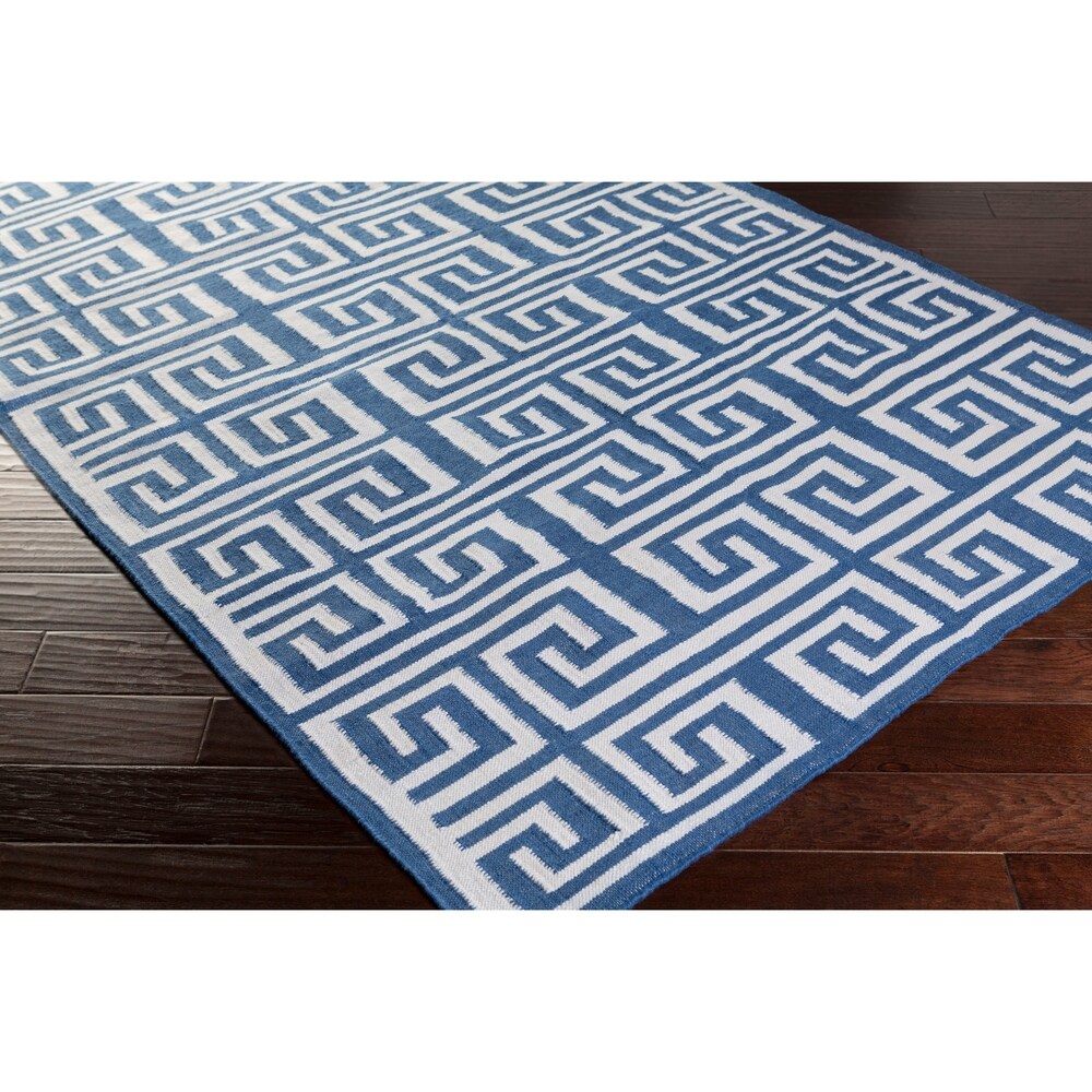 Hand-Woven Solomon Geometric PET Area Rug