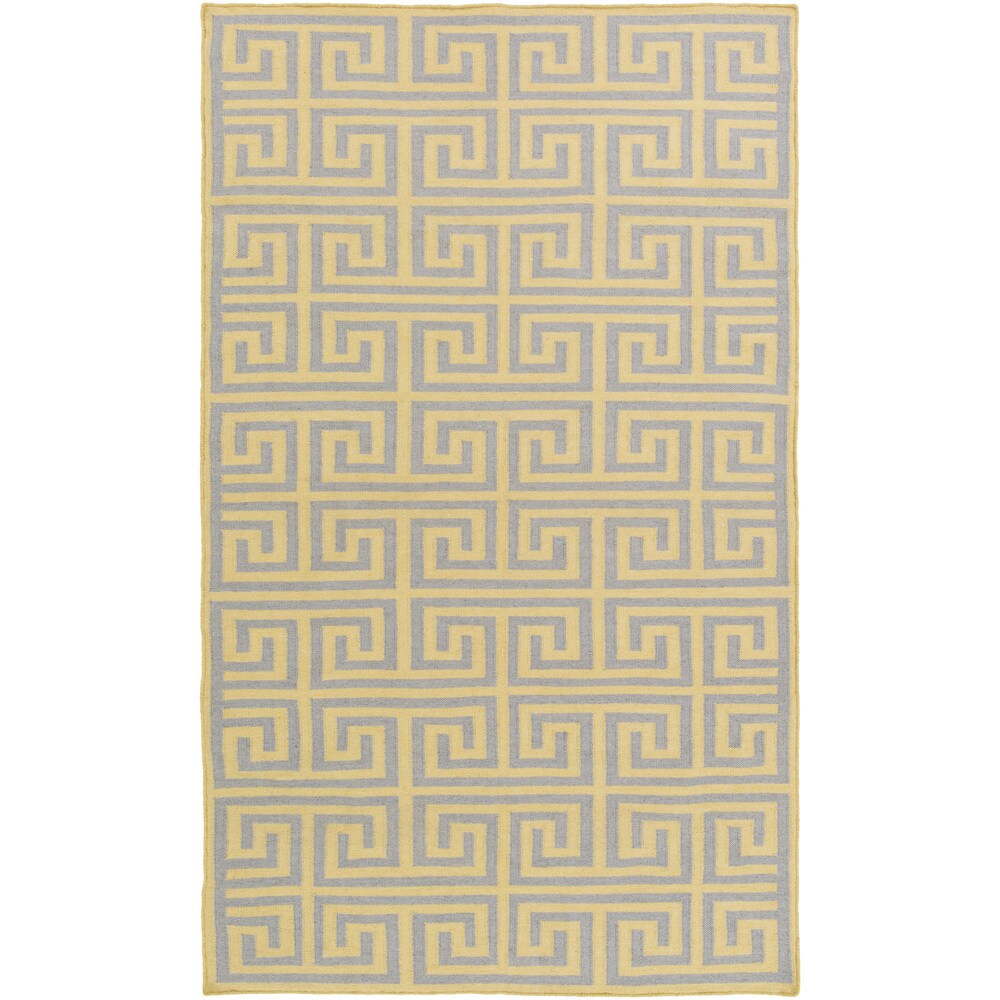 Hand-Woven Solomon Geometric PET Area Rug