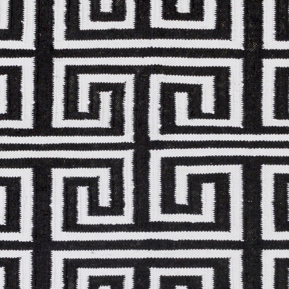Hand-Woven Solomon Geometric PET Area Rug