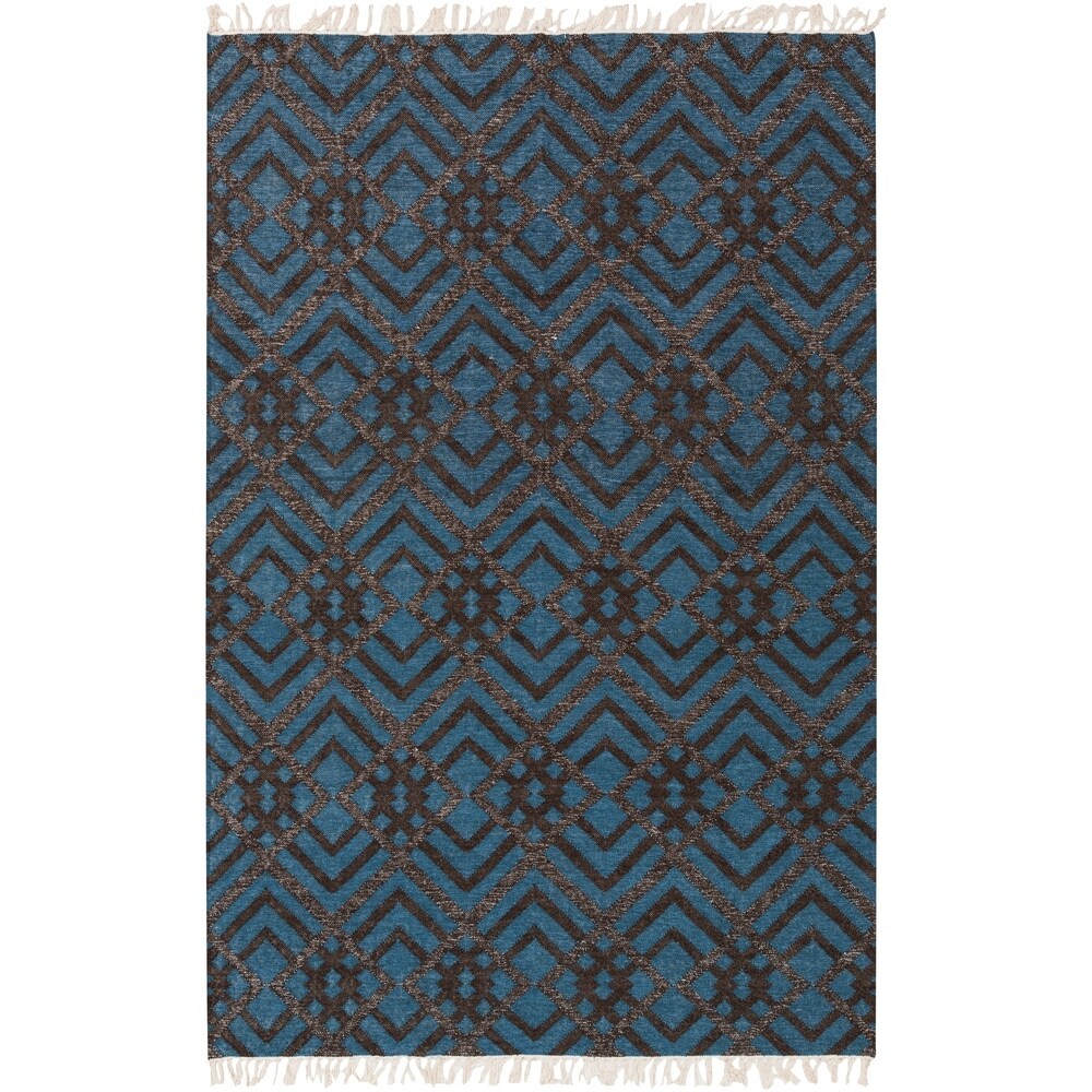 Hand-Woven Stanley Crosshatched Reversible Area Rug - 8' x 10'