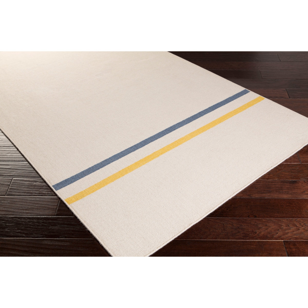 Hand-Woven Sudbury Stripe Indoor Wool Area Rug