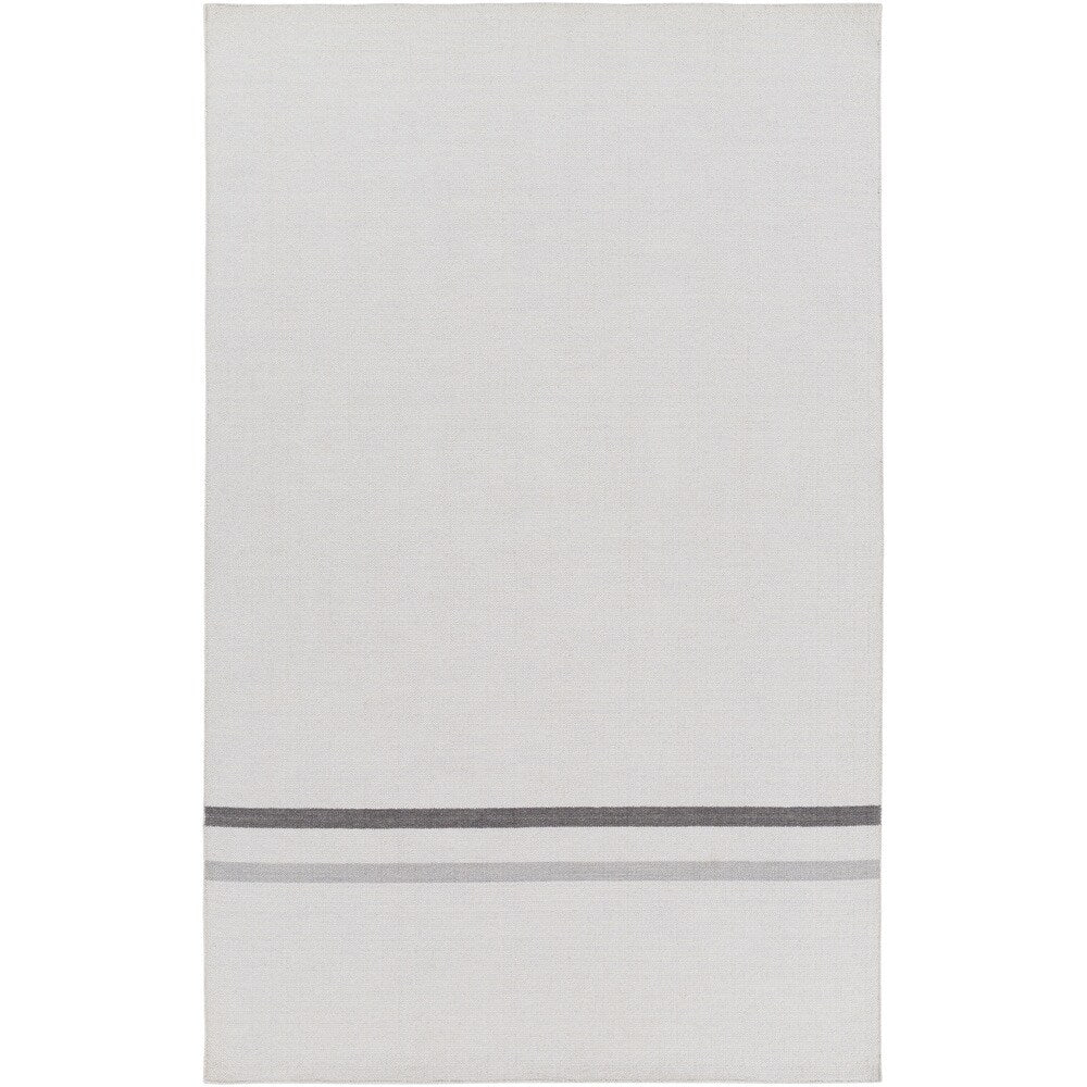 Hand-Woven Sudbury Stripe Indoor Wool Area Rug