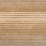 Hand-crafted Brown/Grey Ombre Casual Burger Wool Area Rug - 3'3" x 5'3"
