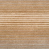 Hand-crafted Brown/Grey Ombre Casual Burger Wool Area Rug - 3'3" x 5'3"