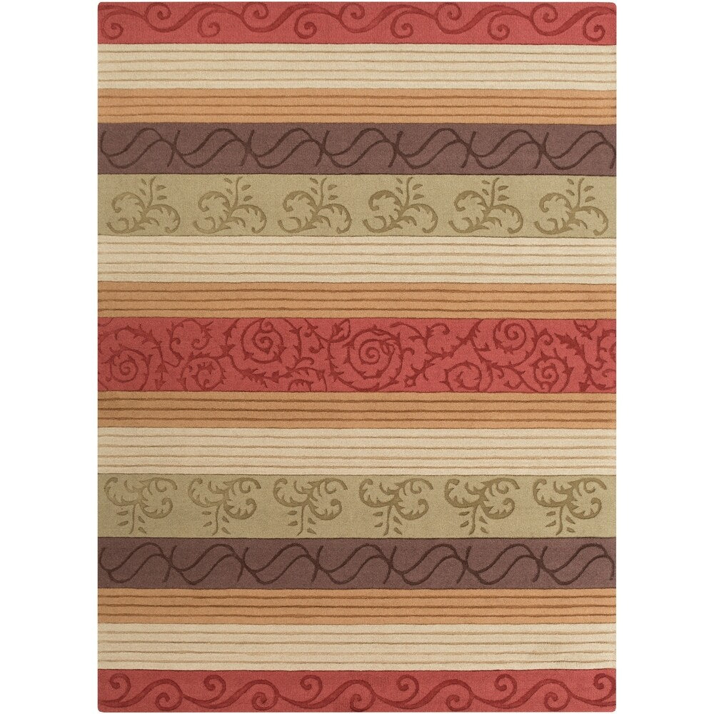 Hand-crafted Ontario Wool Area Rug - 7'6" x 9'6"