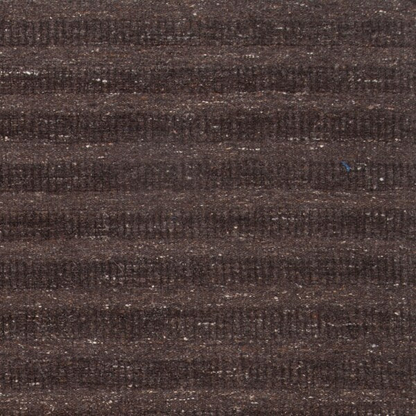 Hand-crafted Solid Brown Baham Wool Area Rug - 8' x 10' - 8' x 10'