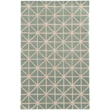 Style Haven Hand-crafted Wool Triangle Grid-work Rug