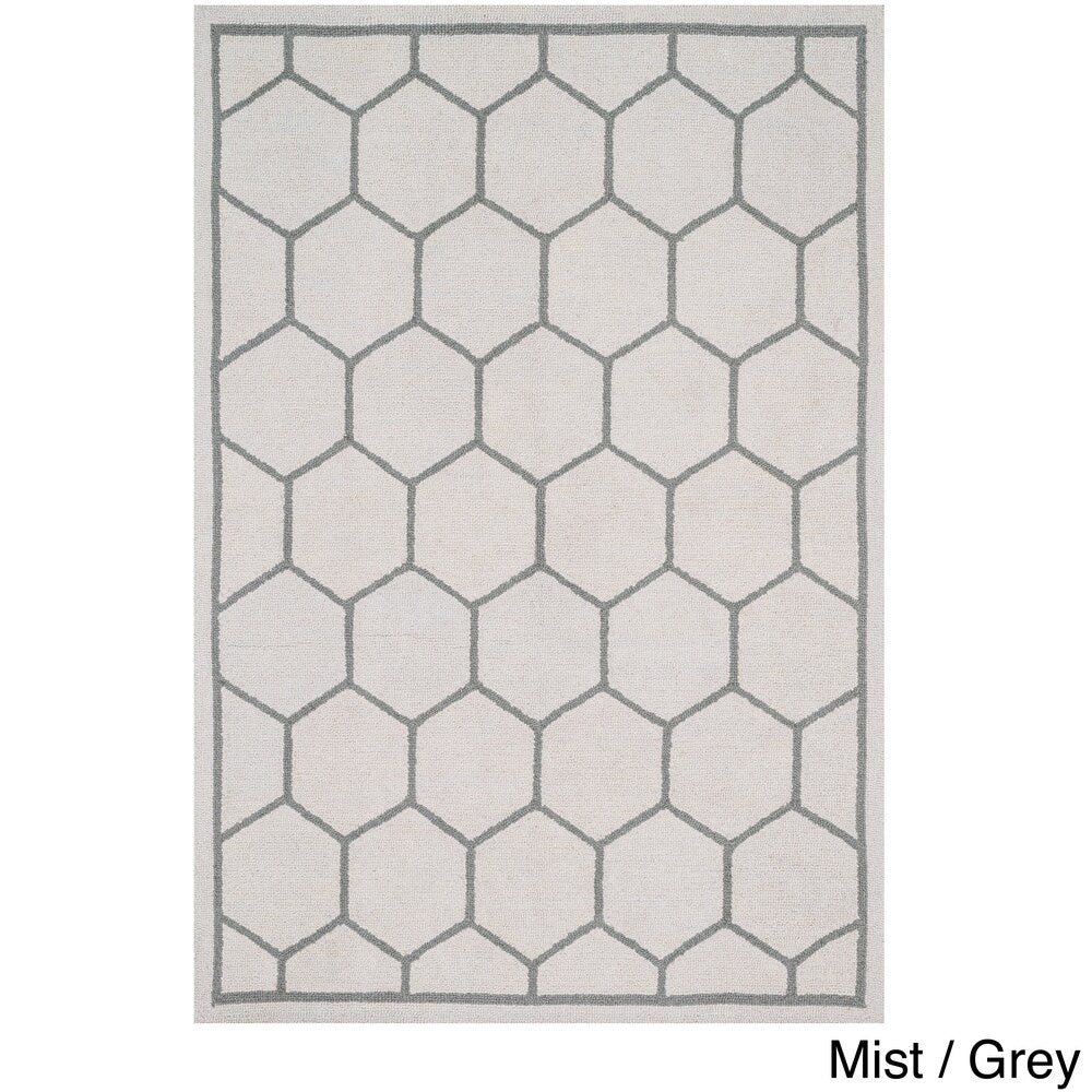 Alexander Home Hand-hooked Hannah Geo Rug