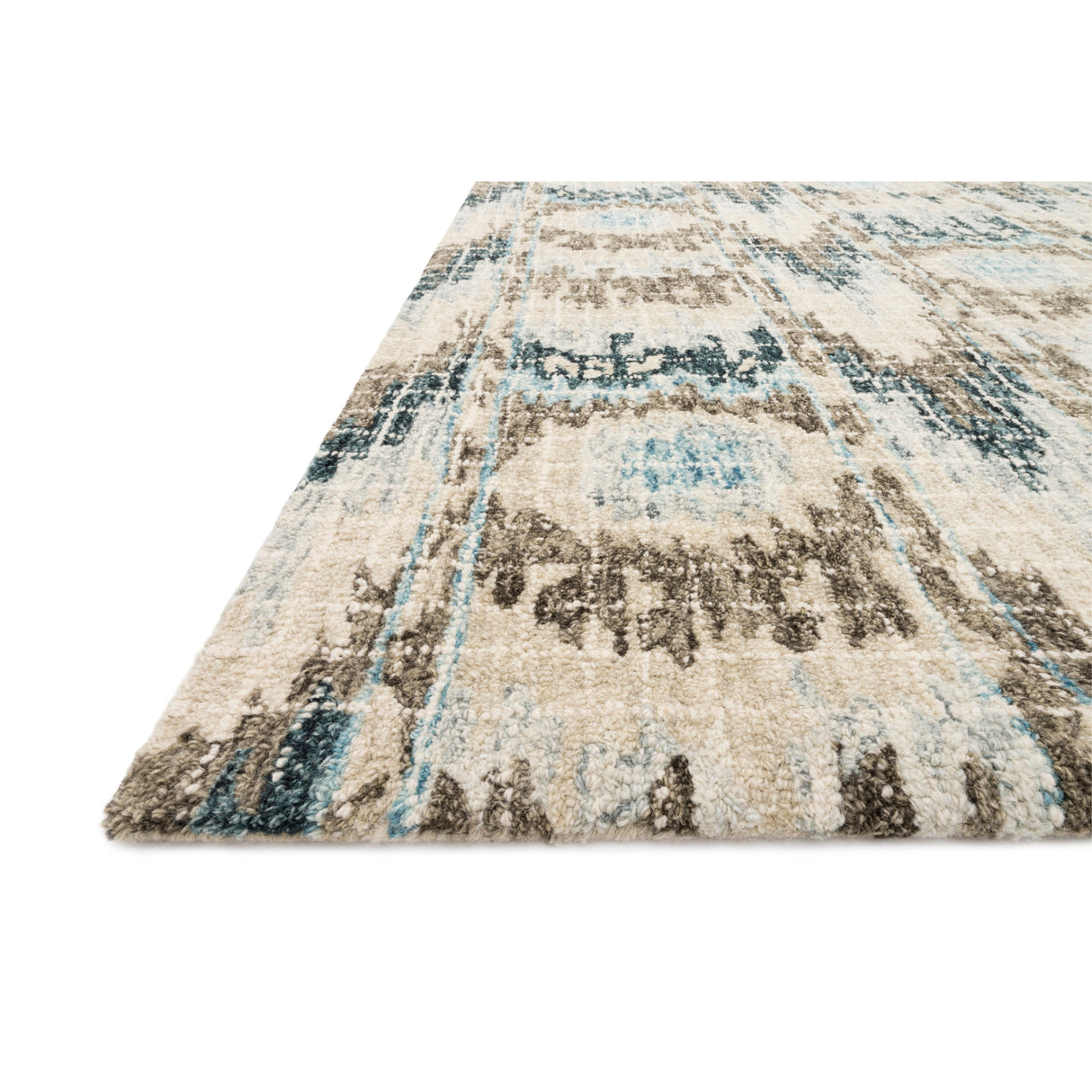 Alexander Home Nile Mosaic Ikat 100% Wool Hand Hooked Rug