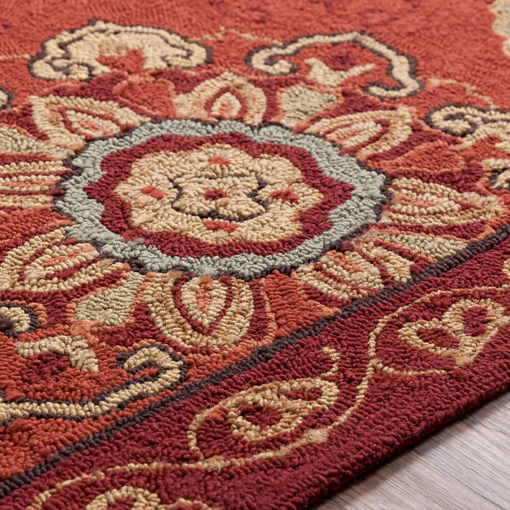 Hand-hooked Mila Contemporary Floral Indoor/ Outdoor Area Rug