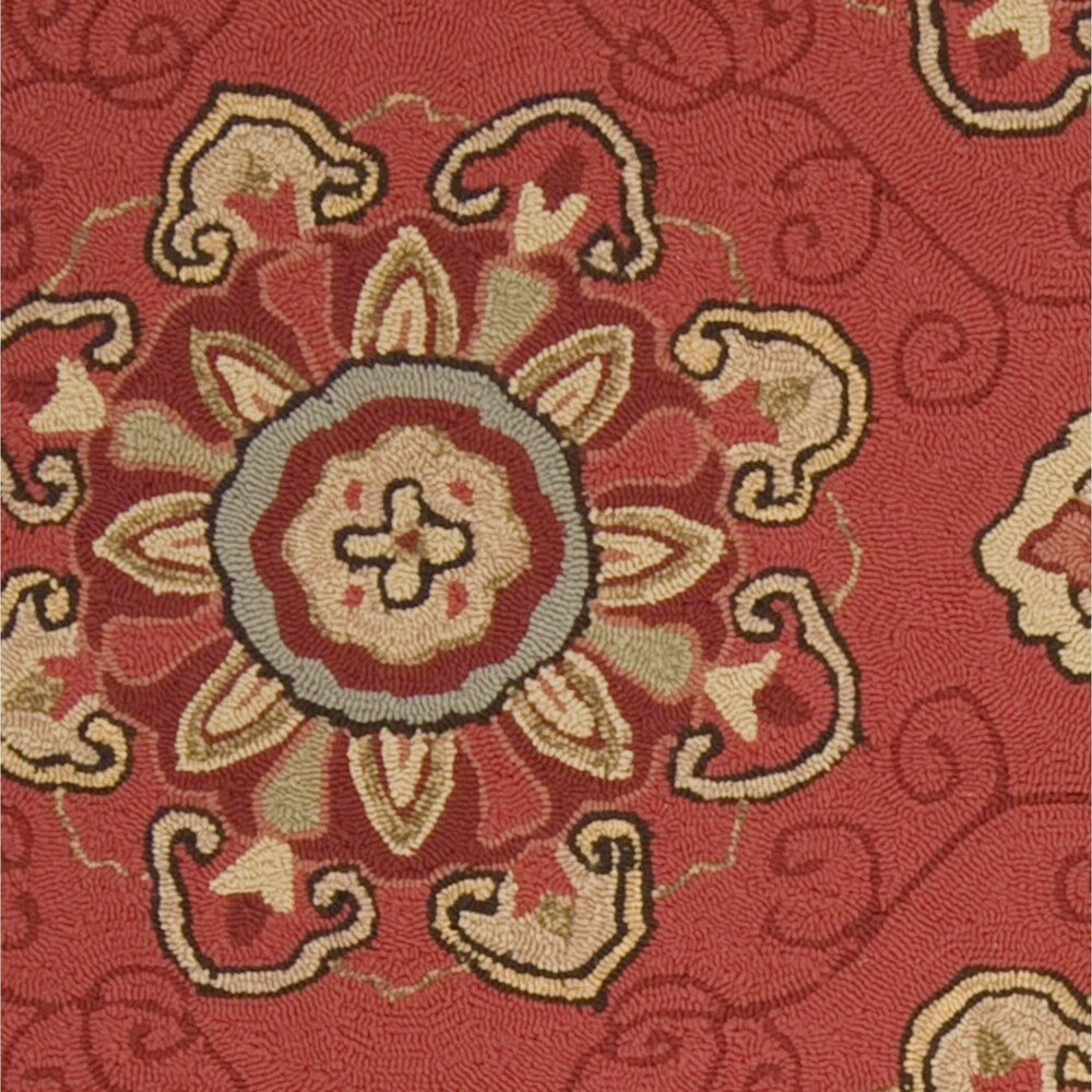 Hand-hooked Mila Contemporary Floral Indoor/ Outdoor Area Rug