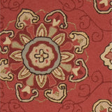 Hand-hooked Mila Contemporary Floral Indoor/ Outdoor Area Rug