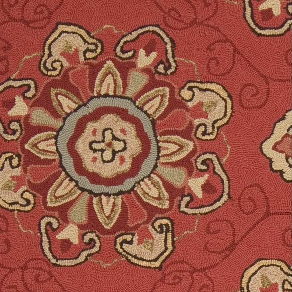 Hand-hooked Mila Contemporary Floral Indoor/ Outdoor Area Rug