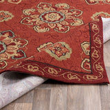 Hand-hooked Mila Contemporary Floral Indoor/ Outdoor Area Rug