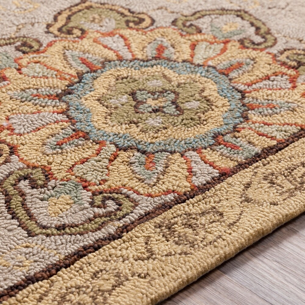 Hand-hooked Mila Contemporary Floral Indoor/ Outdoor Area Rug