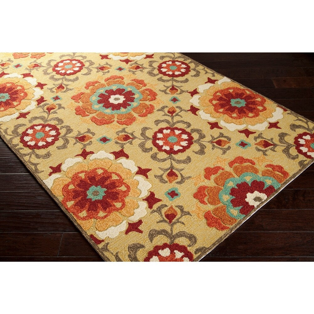 Hand-hooked Natalie Contemporary Floral Indoor/ Outdoor Area Rug