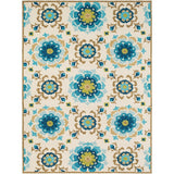 Hand-hooked Natalie Contemporary Floral Indoor/ Outdoor Area Rug