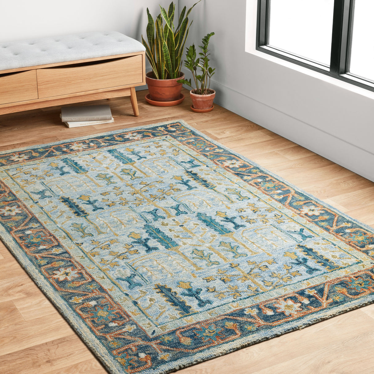 Alexander Home Madeline Wool Hand-hooked Terrace Traditional Rug