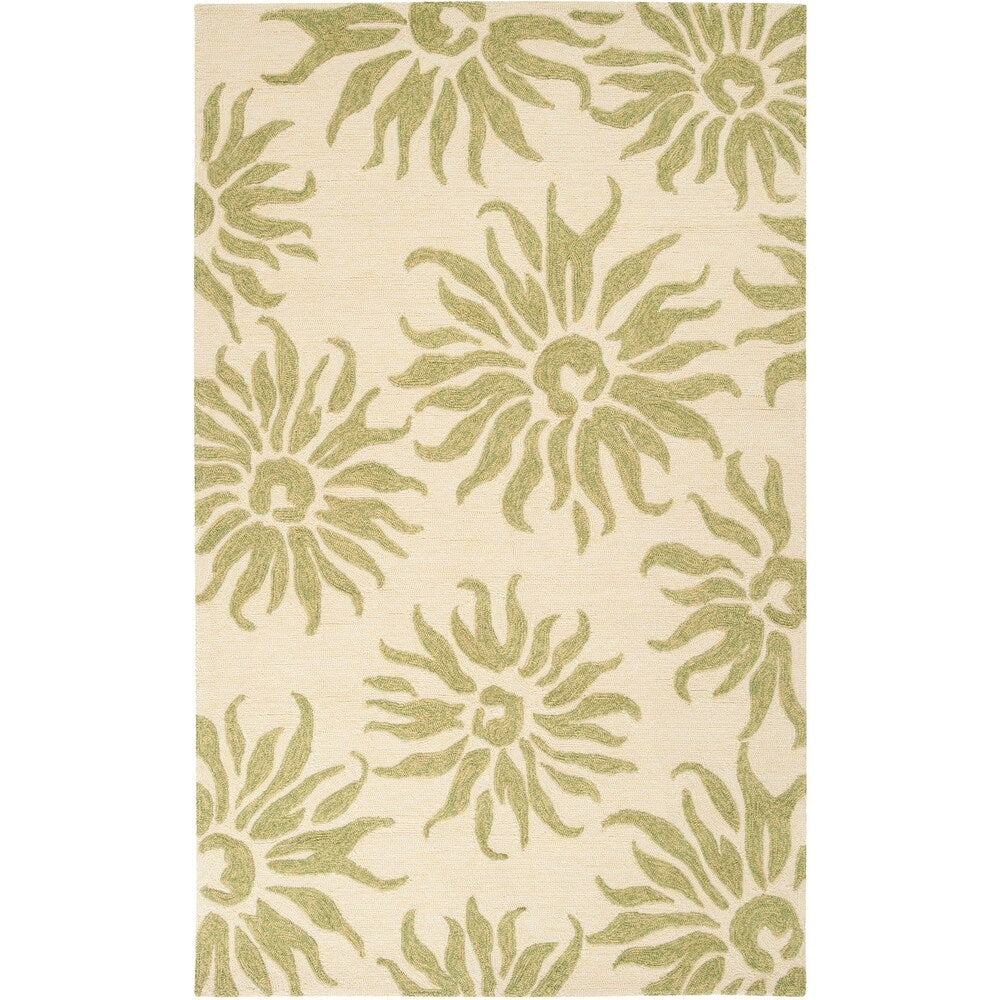 Hand-hooked Salma Transitional Floral Indoor/ Outdoor Area Rug