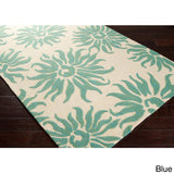 Hand-hooked Salma Transitional Floral Indoor/ Outdoor Area Rug