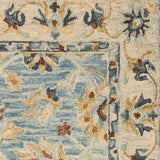 Alexanser Home Madaline French-Country Floral Hand-Hooked 100% Wool Rug