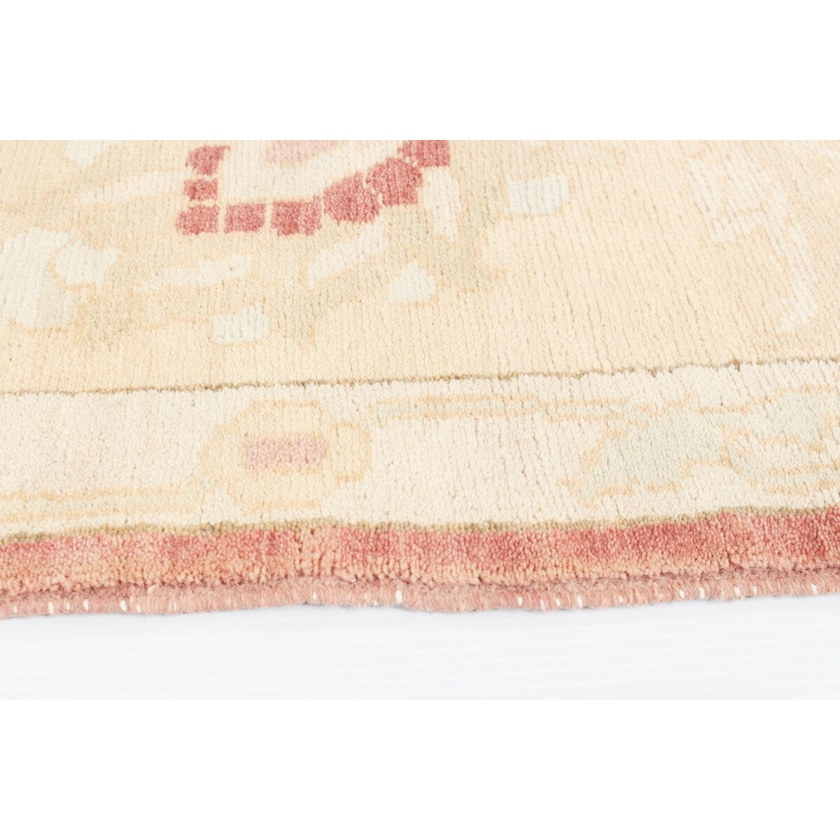 Hand-knotted Anatolian Authentic Red Wool Rug - 8'1" x 11'8"