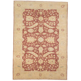 Hand-knotted Anatolian Authentic Red Wool Rug - 8'1" x 11'8"