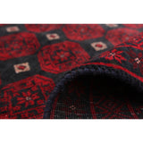 Hand-knotted Authentic Turkish Black Wool Rug - 3'1 x 6'0