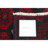 Hand-knotted Authentic Turkish Black Wool Rug - 3'1 x 6'0