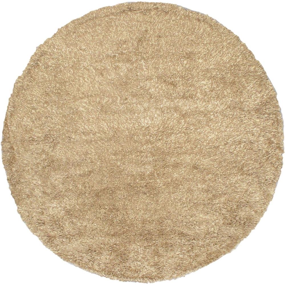 Hand-knotted Casablanca Retro Ivory Viscose, Wool Shag