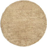 Hand-knotted Casablanca Retro Ivory Viscose, Wool Shag