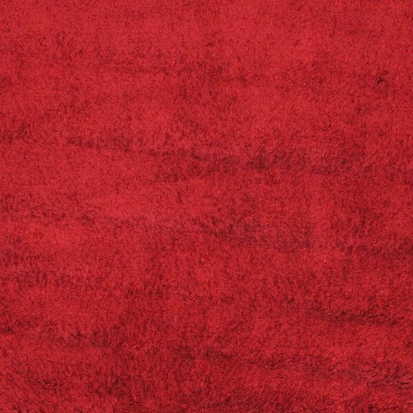 Hand-knotted Casablanca Retro Ivory Viscose, Wool Shag