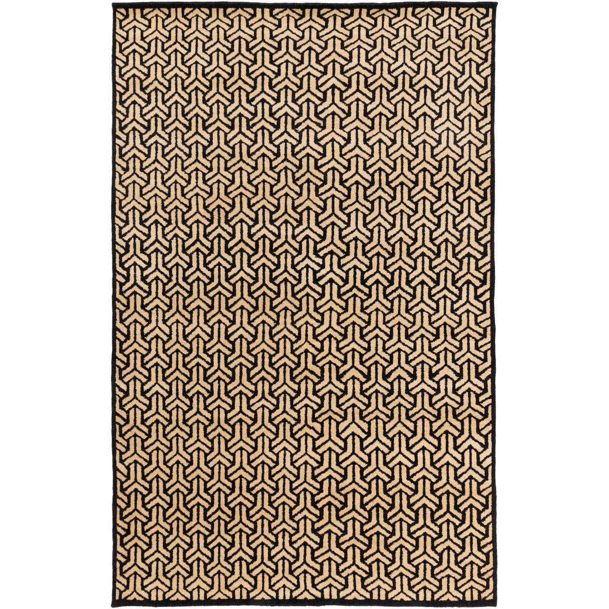 Hand-knotted Cochran Viscose Area Rug - 4' x 6' - 4' x 6'