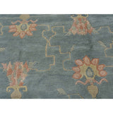 Hand-knotted Denim Blue Modern Nepali Oriental Rug (6' x 8'6)