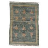 Hand-knotted Denim Blue Modern Nepali Oriental Rug (6' x 8'6)