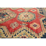 Hand-knotted Finest Gazni Red Rug - ECARPETGALLERY - 5'2 x 6'2