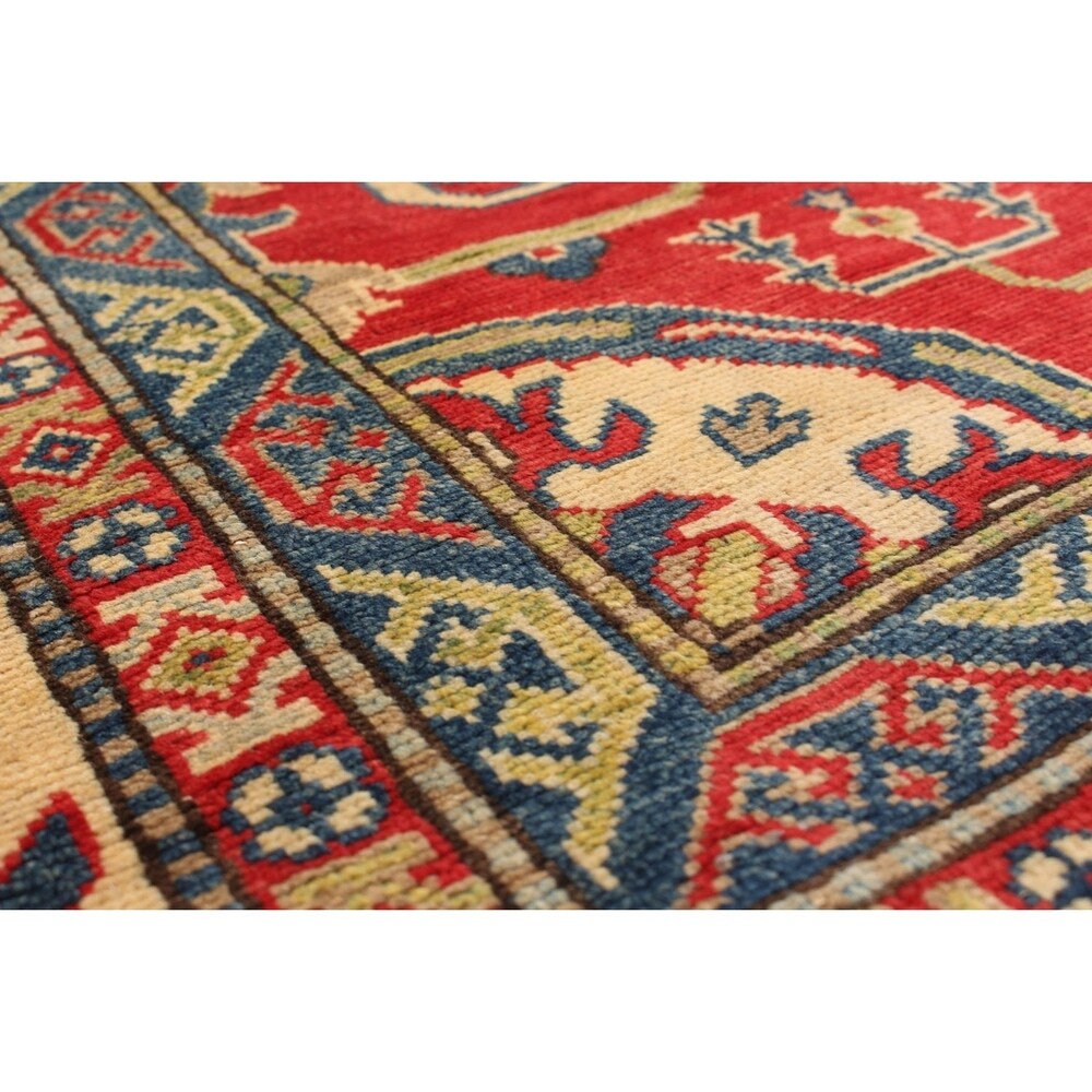Hand-knotted Finest Gazni Red Wool Rug - 8'0 x 9'10/8'0" x 9'10"