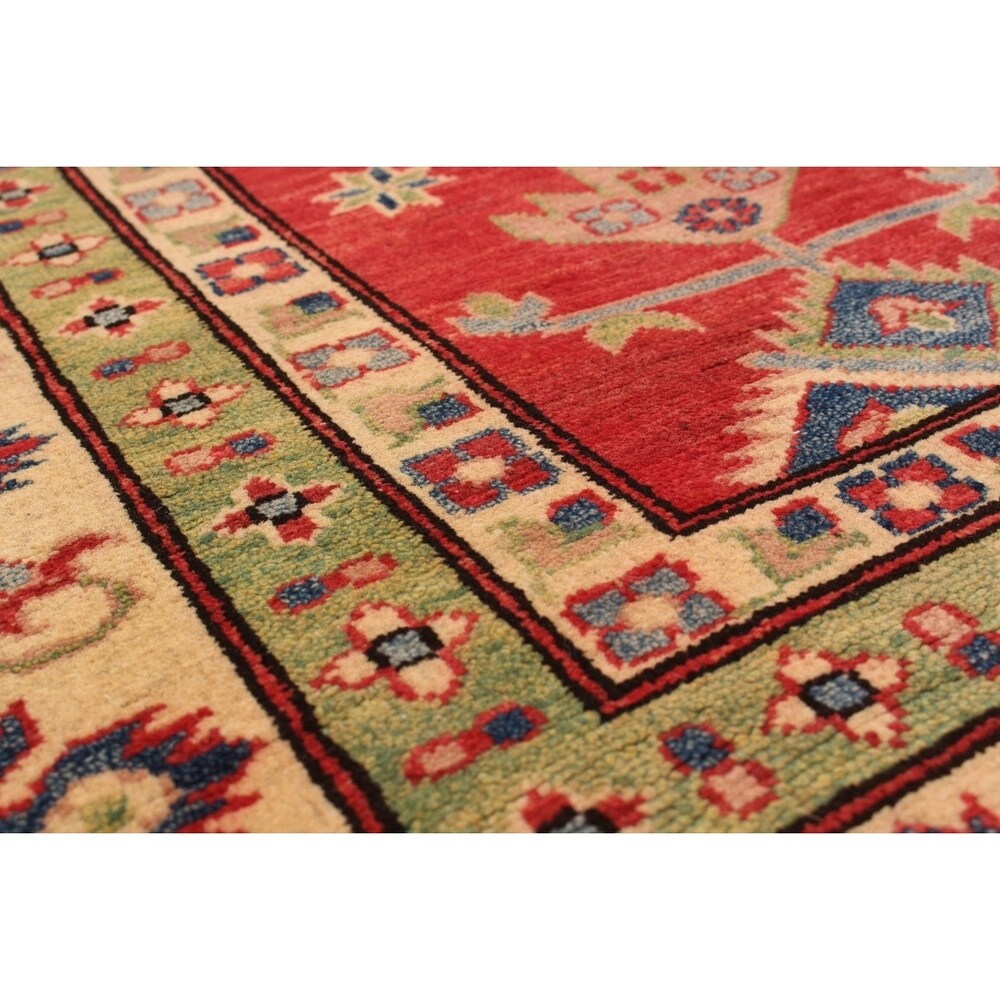 Hand-knotted Finest Gazni Red Wool Rug - 8'8 x 11'6