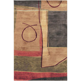 Hand-knotted Goondiwindi Carmel Abstract Geometric Wool Area Rug - 5' x 8'/Surplus
