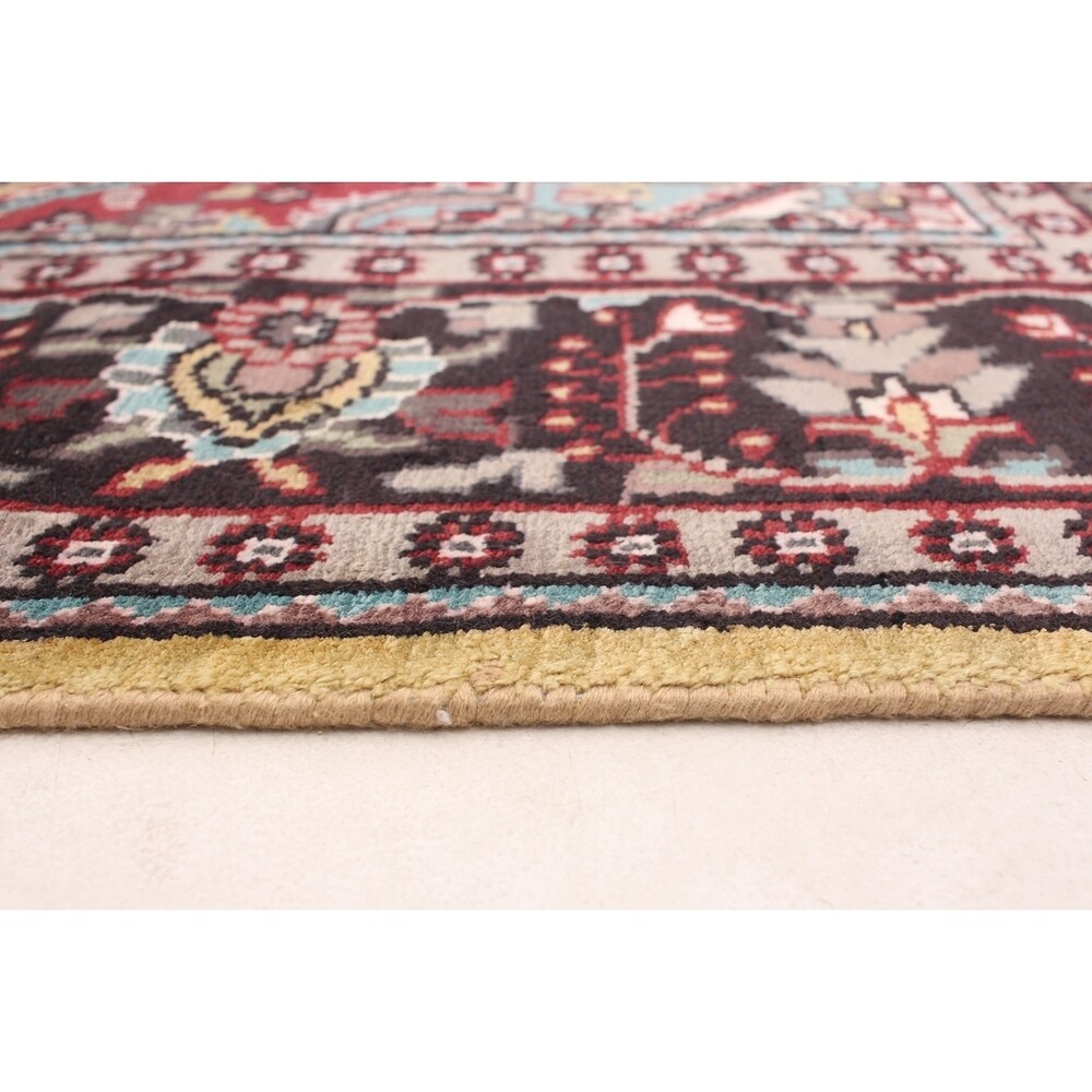 Hand-knotted Kashmir Grey, Khaki Silk Rug - ECARPETGALLERY - 4'3 x 6'0