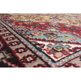 Hand-knotted Kashmir Grey, Khaki Silk Rug - ECARPETGALLERY - 4'3 x 6'0