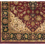 Hand-knotted Maine Ave Burgundy New Zealand Wool Area Rug - 2'6" x 8' Runner