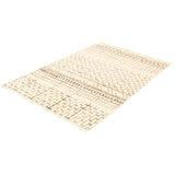 Hand-knotted Marrakech Ivory Wool Rug - 5'10 x 8'11/5'10" x 8'11",,,,